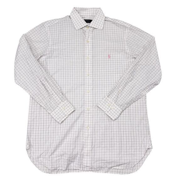 Polo Ralph Lauren Other - Polo Ralph Lauren Dress Shirt Men’s Size 16 / 33 White Pink Checks Career Office